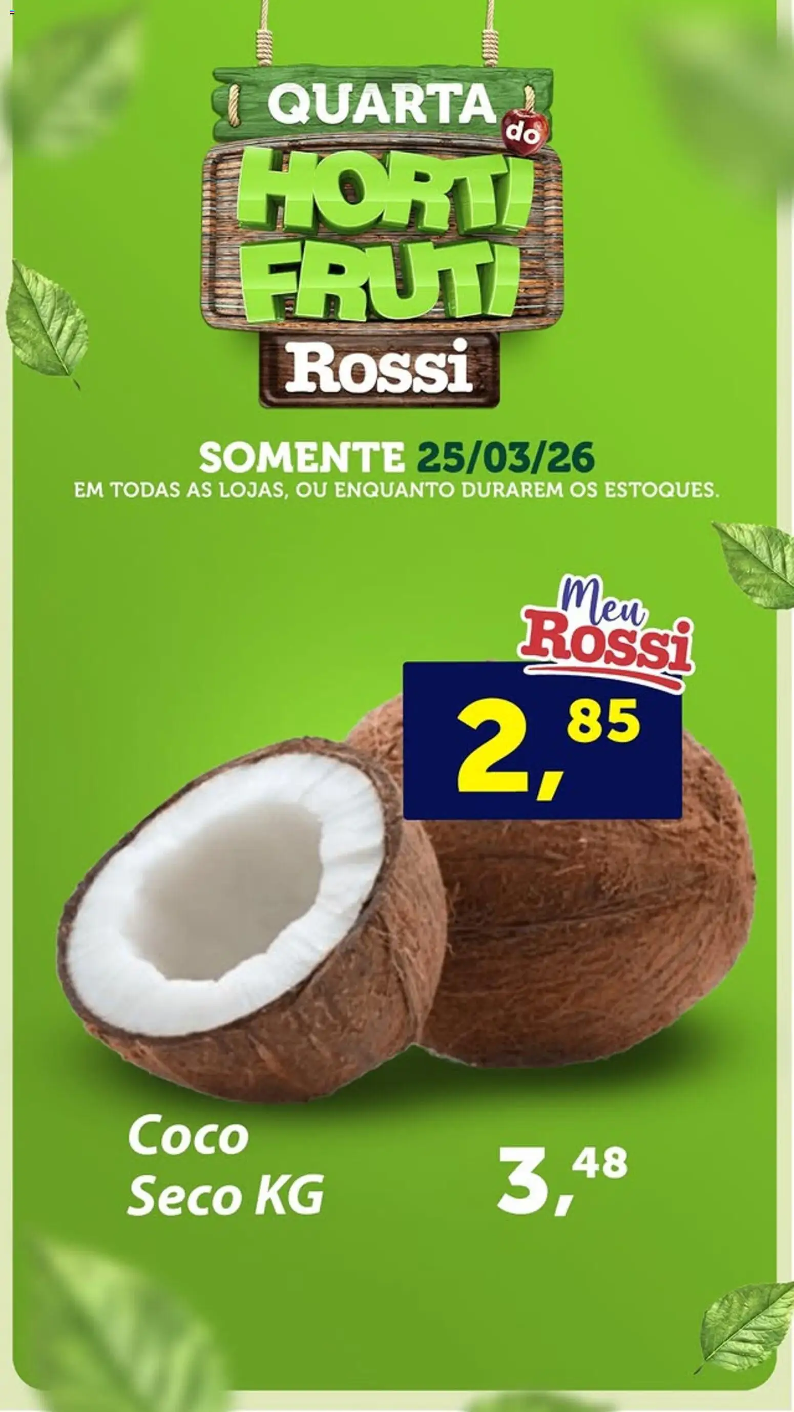 Rossi Supermercados Folheto - válido de 25.03.2026 | Página: 3 | Produtos: Coco