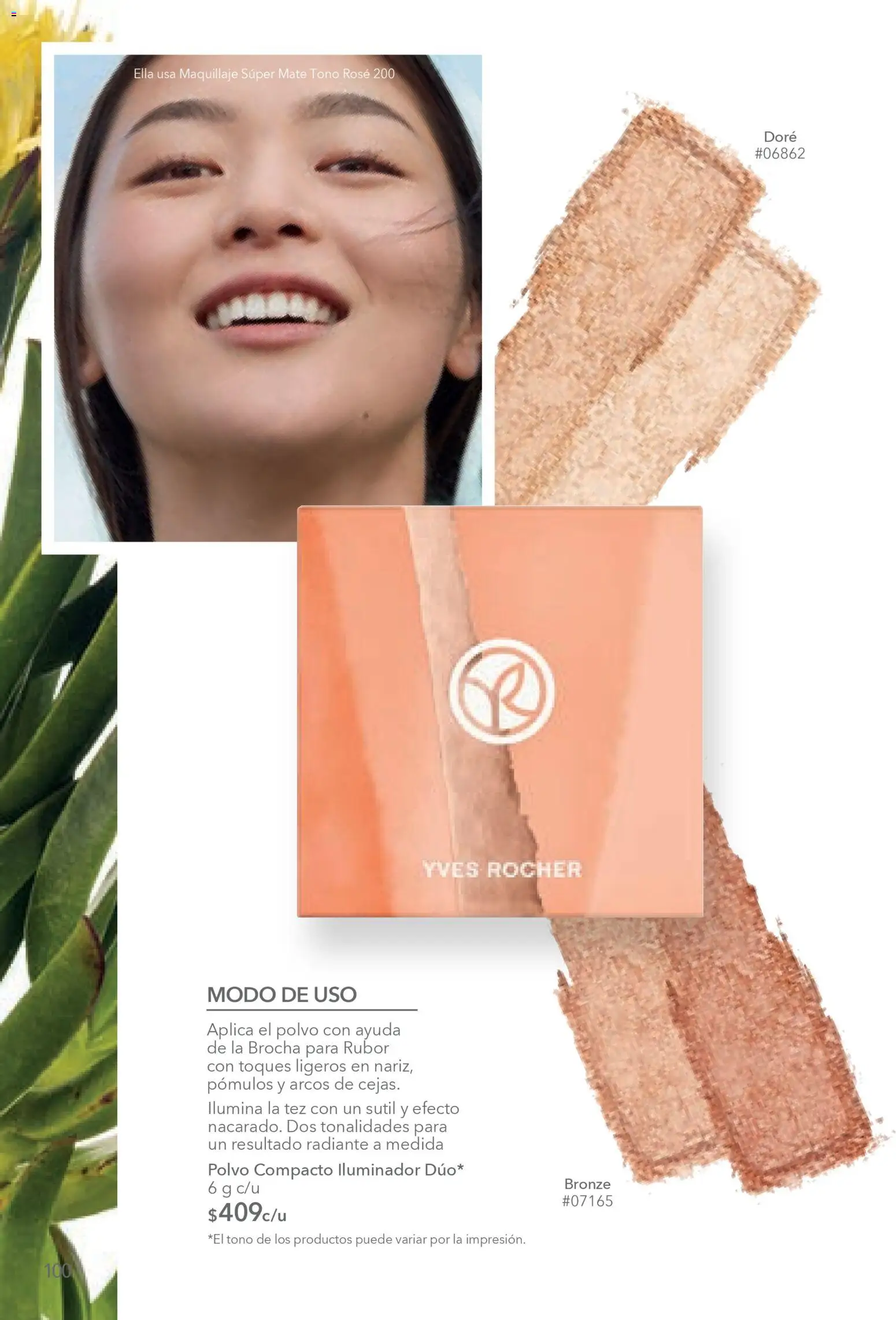 Nuevas ofertas de Yves Rocher válidas en toda la República Mexicana desde el 03.03.2026. ¡Encuentra las mejores ofertas en Yves Rocher campaña 4 2026! | Página: 102 | Productos: Polvo compacto, Radiante, Maquillaje, Polvo