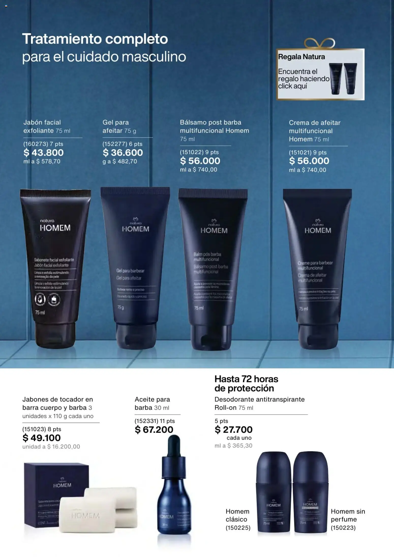 Natura revista - valida desde el 01.02.2026 | Página: 72 | Productos: Crema, Jabón, Desodorante, Antitranspirante