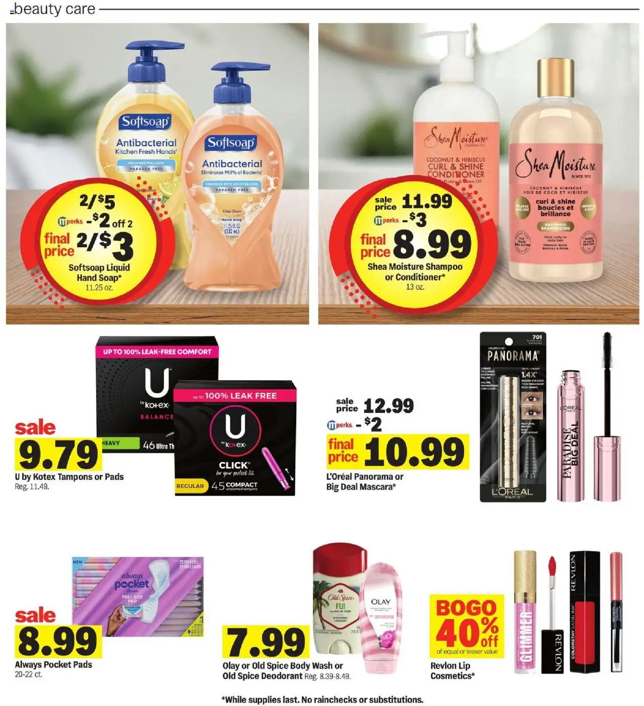 Meijer Weekly Ad - valid from 01.10.2025 | Page: 25 | Products: Conditioner, Deodorant, Pads, Tampons
