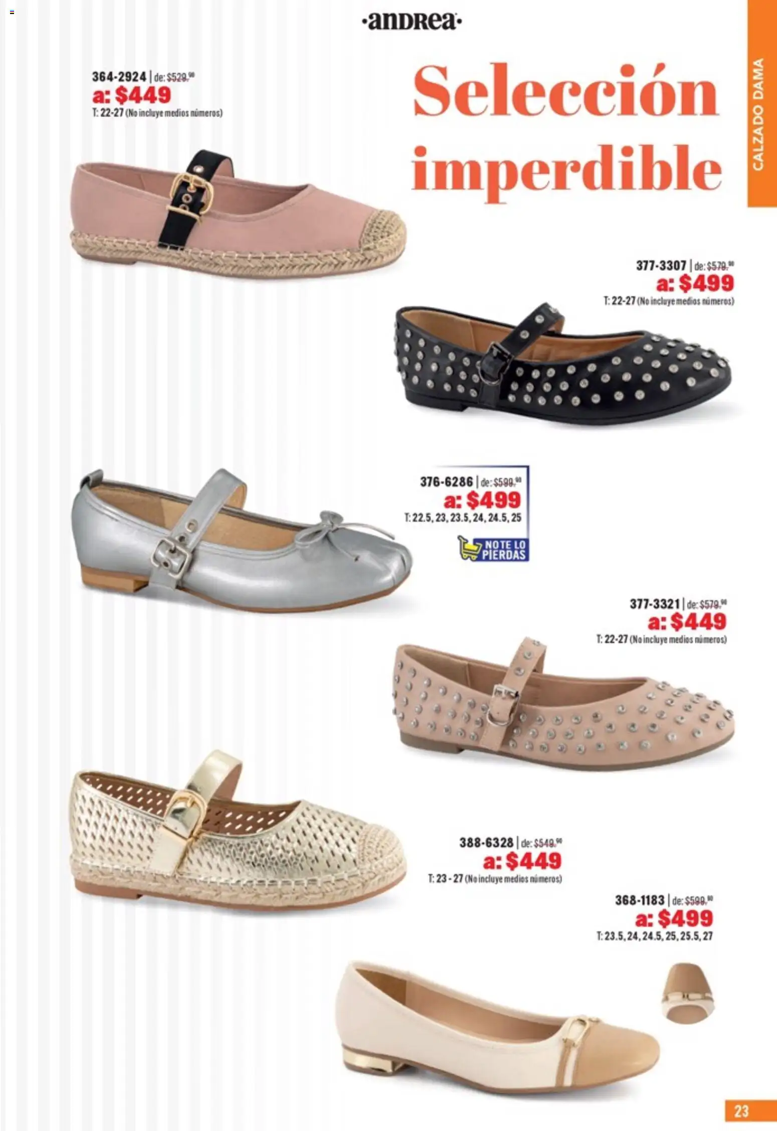 Nuevas ofertas de Andrea válidas en toda la República Mexicana desde el 05.04.2026. ¡Encuentra las mejores ofertas en Andrea catálogo Outlet! | Página: 23