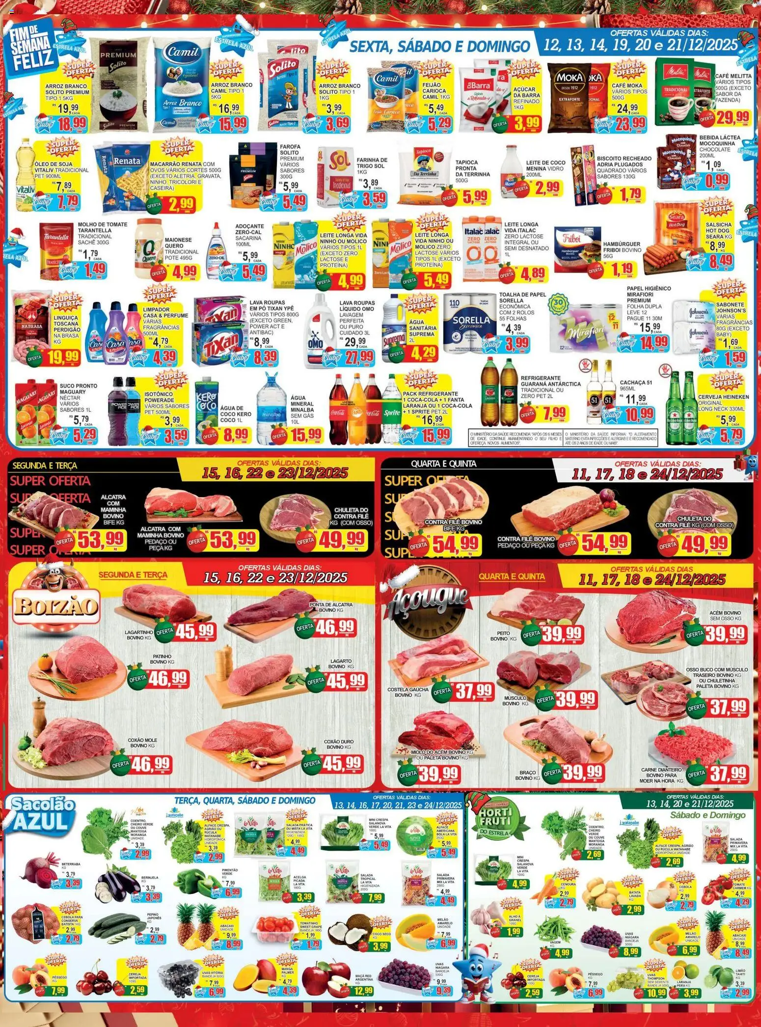 Estrela Azul Folheto - válido de 11.12.2025 | Página: 3 | Produtos: Fanta, Leite, Sabonete, Farofa