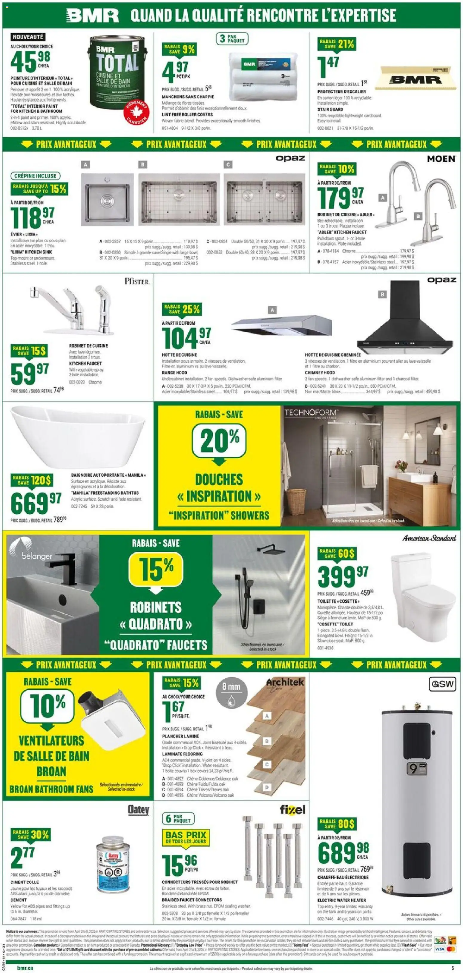 BMR flyer valid from 02.04.2026 | Page: 6 | Products: Case, Fan, Box, Shower