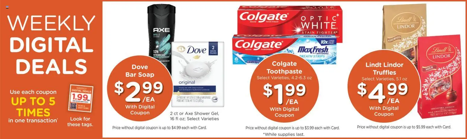Dillons Weekly Ad - KS - valid from 05.11.2025 | Page: 4 | Products: Axe, Shower, Chocolate, Toothpaste