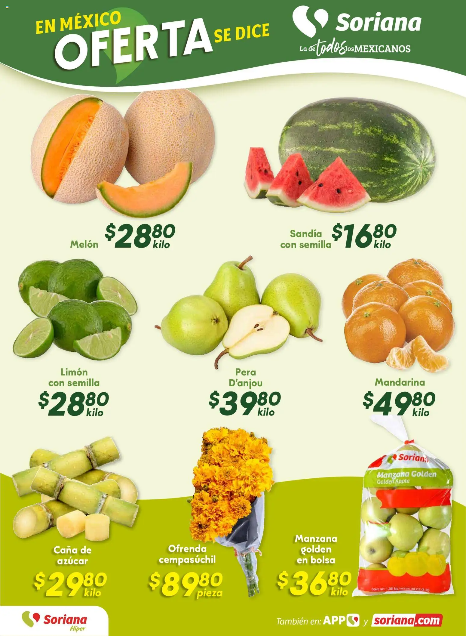 Nuevas ofertas de Soriana válidas en toda la República Mexicana desde el 31.10.2025. ¡Encuentra las mejores ofertas en Soriana - Fin de Semana Híper: Ags, Nay, Jal, Qro, Col, Mich, Gto, Hgo, Tlax, Mor, Pue, Gro, Oax, Edo. de Mex, Valle de México, Za! | Página: 2 | Productos: Azúcar, Pera, Manzana, Limón