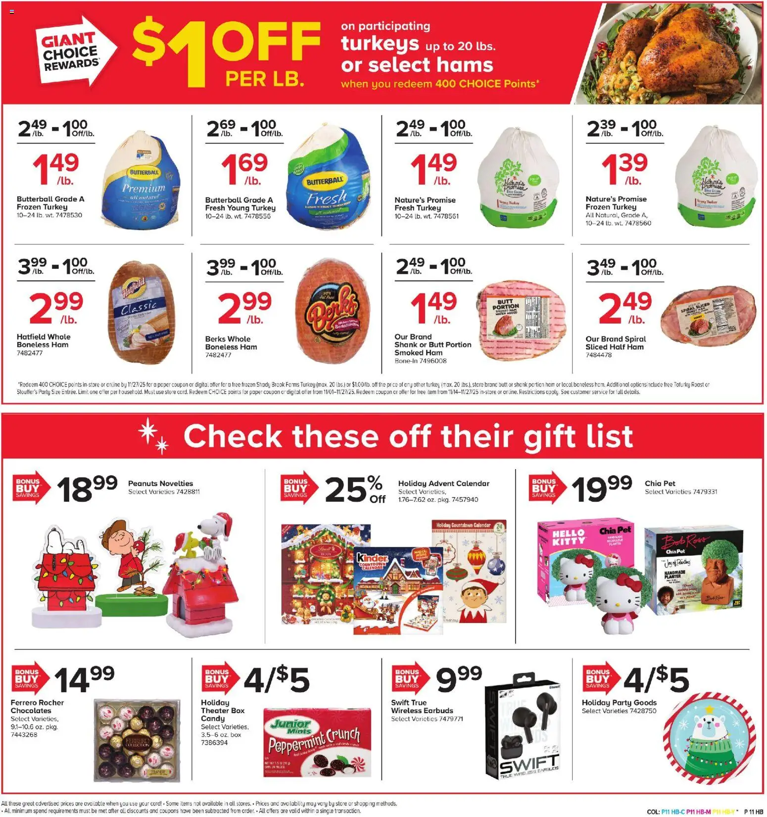 Giant Weekly Ad - valid from 21.11.2025 | Page: 9 | Products: Peppermint, Box, Ham, Water