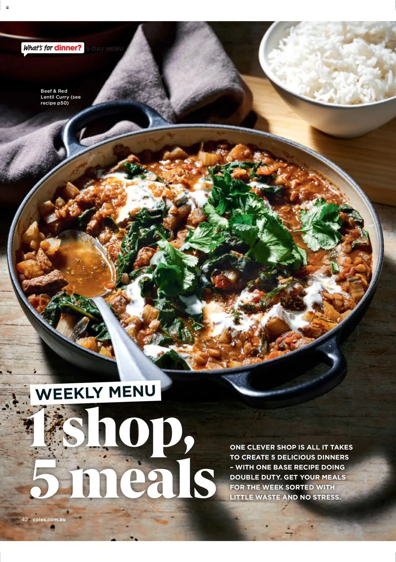 Coles catalogue - valid from 07.08.2025 | Page: 42 | Products: Curry, Beef