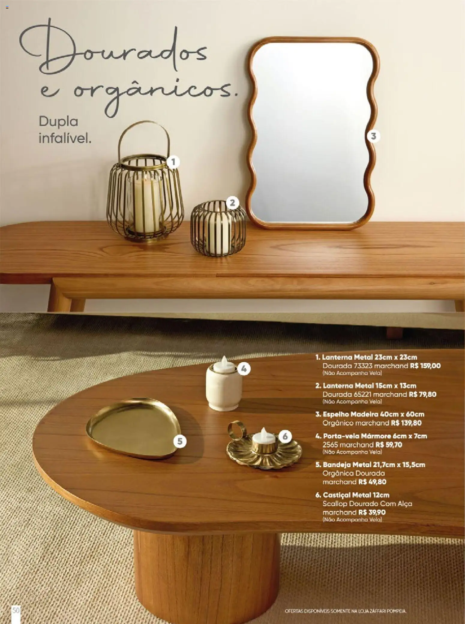 Zaffari Folheto - válido de 27.11.2025 | Página: 50 | Produtos: Lanterna, Espelho, Bandeja