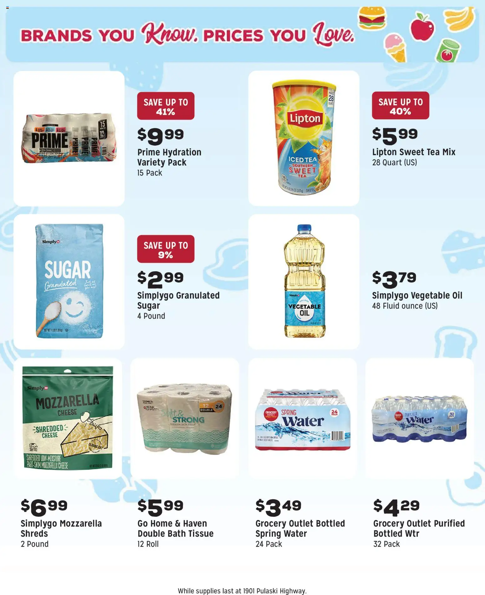 Grocery Outlet Weekly Ad - MD - valid from 10.12.2025 | Page: 11 | Products: Cheese, Oil, Water, Sugar