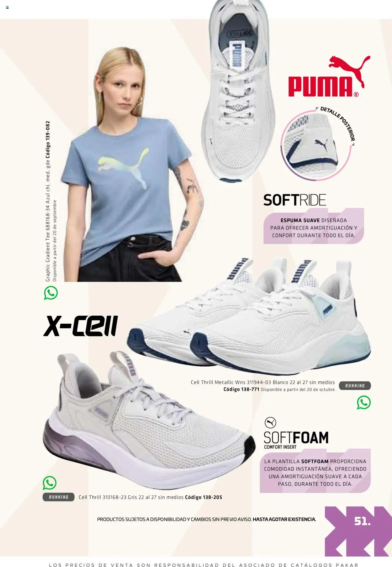 Nuevas ofertas de SC Pakar válidas en toda la República Mexicana desde el 29.08.2025. ¡Encuentra las mejores ofertas en SC Pakar - Catálogo Otoño Women! | Página: 51 | Productos: Espuma