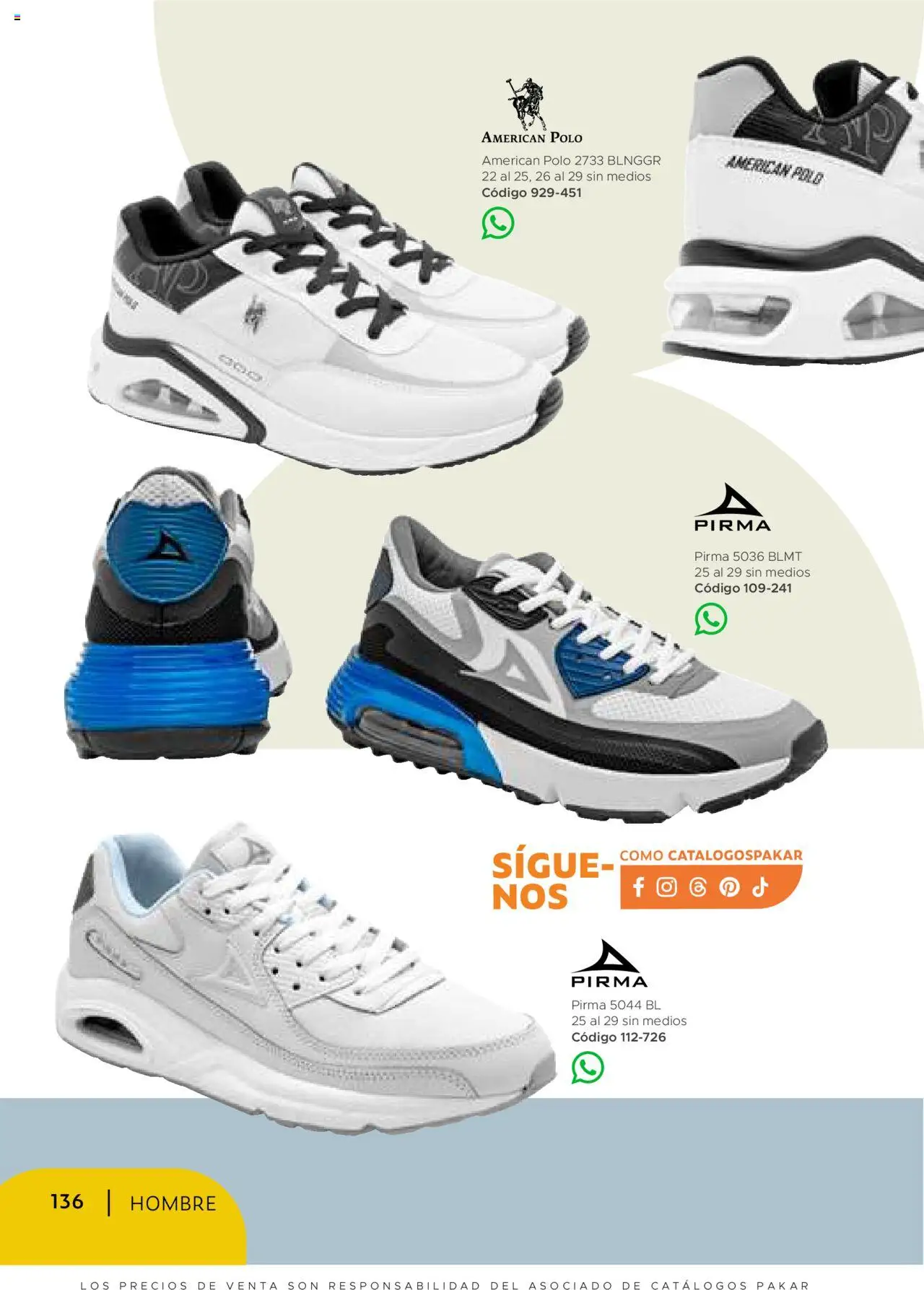 Nuevas ofertas de SC Pakar válidas en toda la República Mexicana desde el 24.07.2025. ¡Encuentra las mejores ofertas en SC Pakar - Catálogo Hombre otoño / invierno! | Página: 136