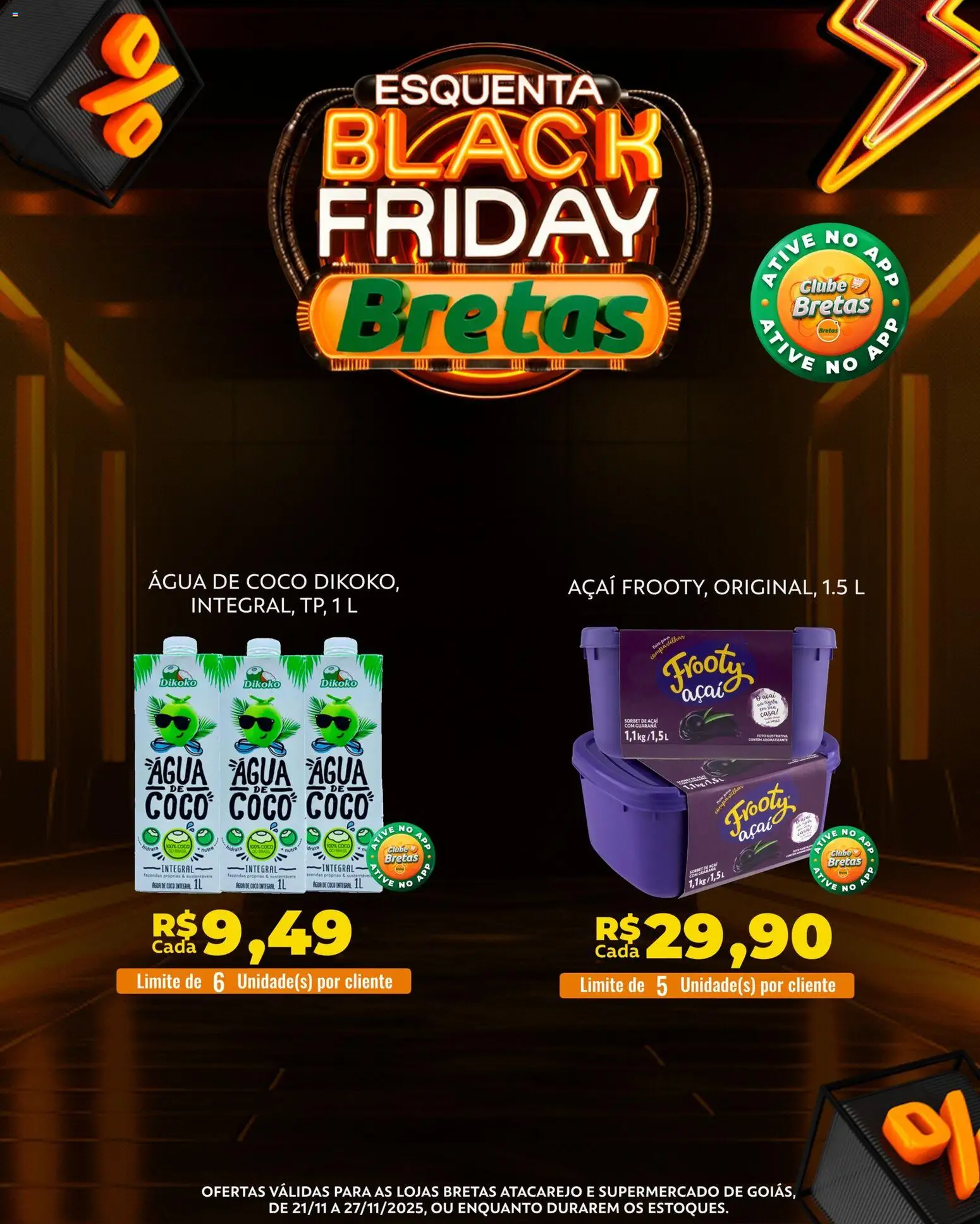 Bretas Folheto - válido de 21.11.2025 | Página: 7 | Produtos: Coco, Água de coco, Guaraná, Açaí