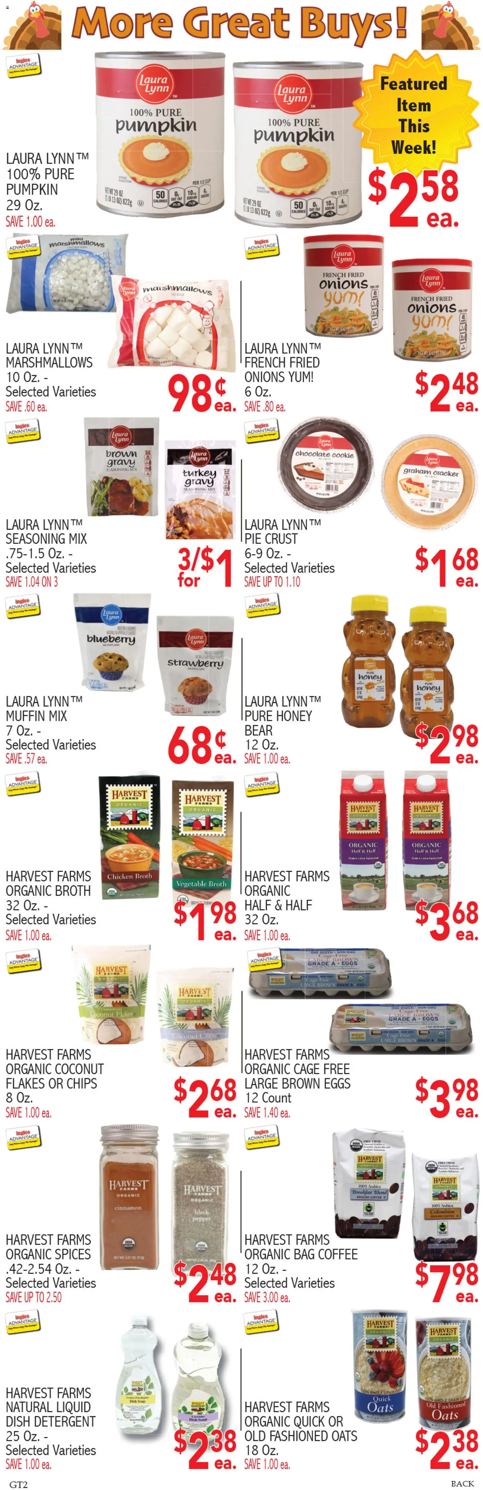 Ingles Weekly Ad - valid from 19.11.2025 | Page: 8 | Products: Detergent, Chips, Spices, Pumpkin