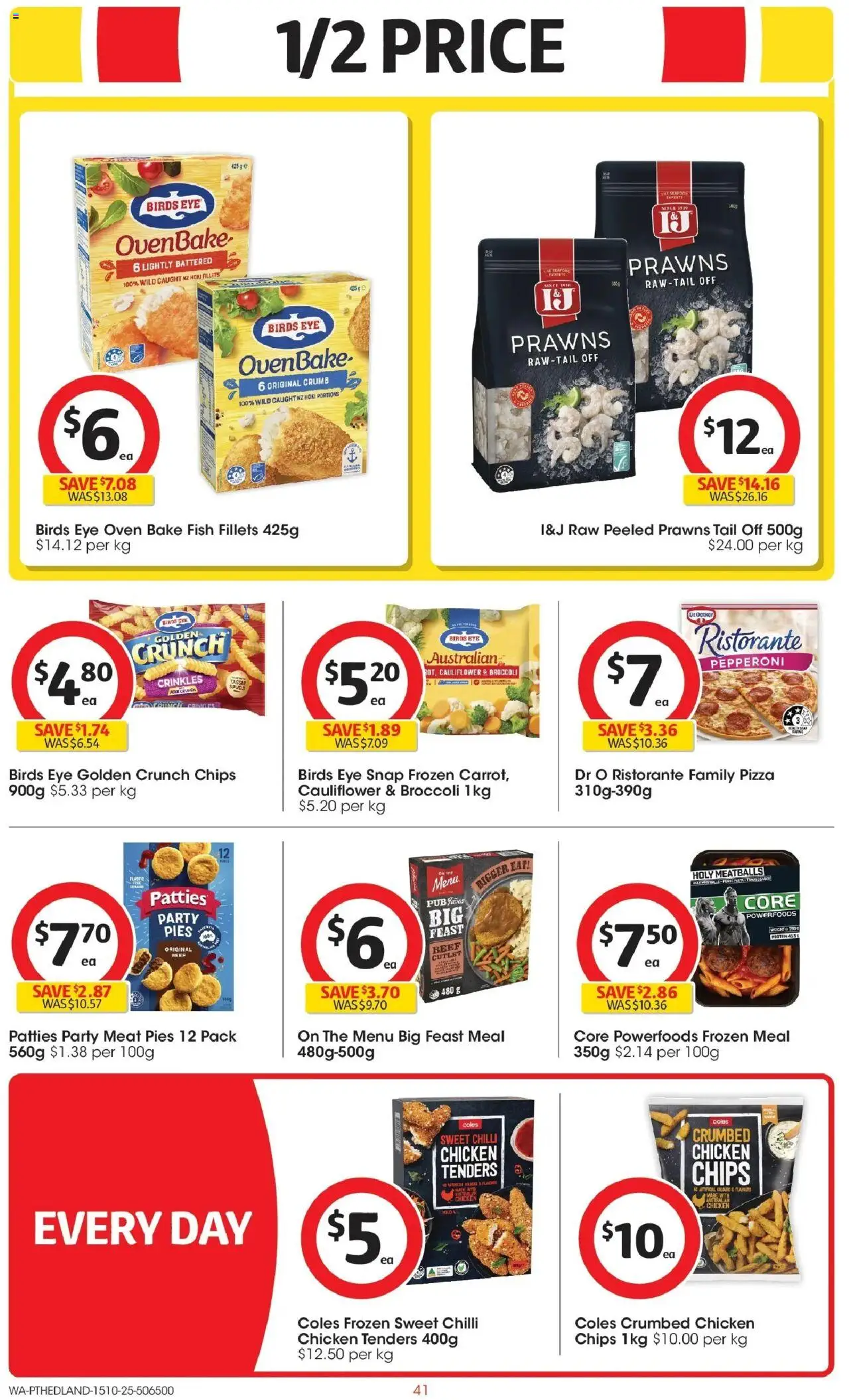 Coles catalogue - valid from 15.10.2025 | Page: 41 | Products: Chicken, Beef, Chilli, Pies