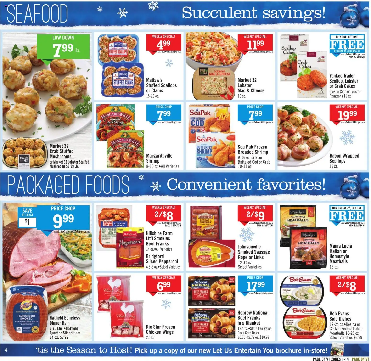 Price Chopper Weekly Ad - valid from 21.12.2025 | Page: 4 | Products: Corn, Mushrooms, Ham, Beef