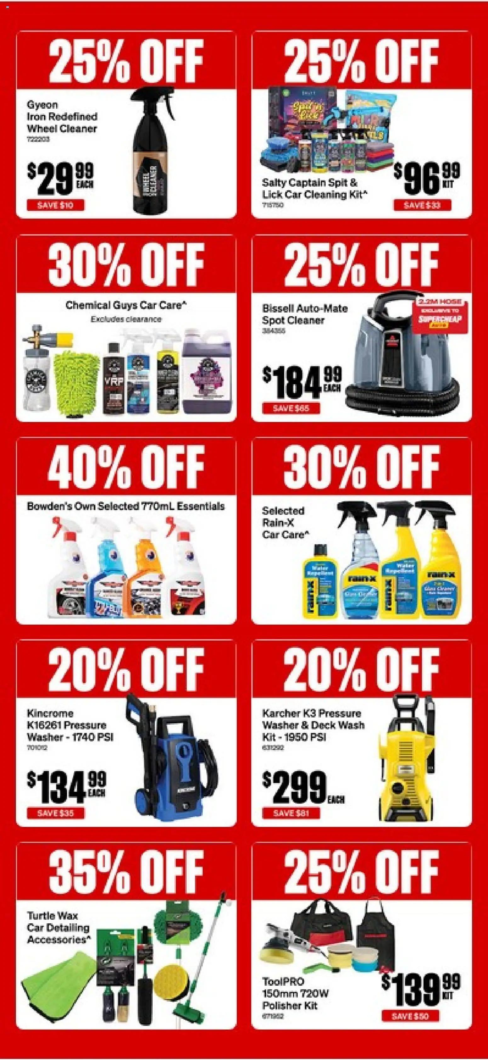 Supercheap Auto catalogue - valid from 21.01.2026 | Page: 2 | Products: Cleaner, Iron, Washer