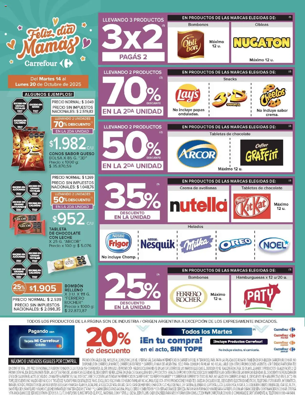 Carrefour ofertas - Córdoba │ válido desde el 14.10.2025 | Página: 2 | Productos: Banco, Rosario, Leche, Crema