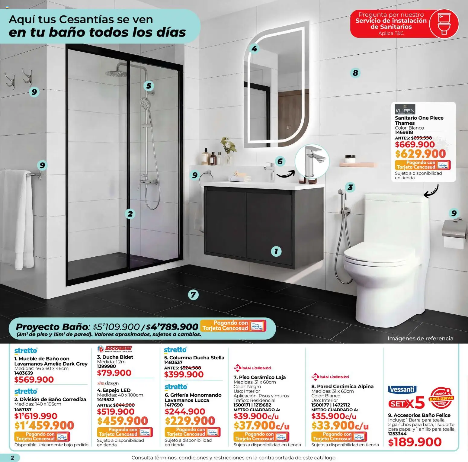 Easy revista - valida desde el 16.02.2026 | Página: 2 | Productos: Anillo, Bidet, Baño, Espejo