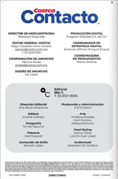 Vista previa de Costco - Revista Octubre, nuevo folleto de la tienda, válido en México a partir del 03.10.2025 | Página: 6 | Productos: Sobre
