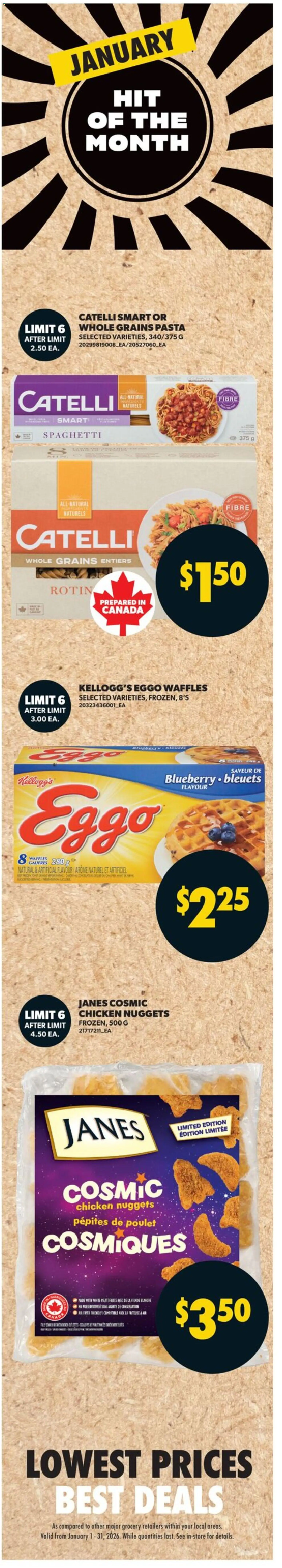 Real Canadian Superstore flyer valid from 15.01.2026 | Page: 5 | Products: Pasta, Chicken