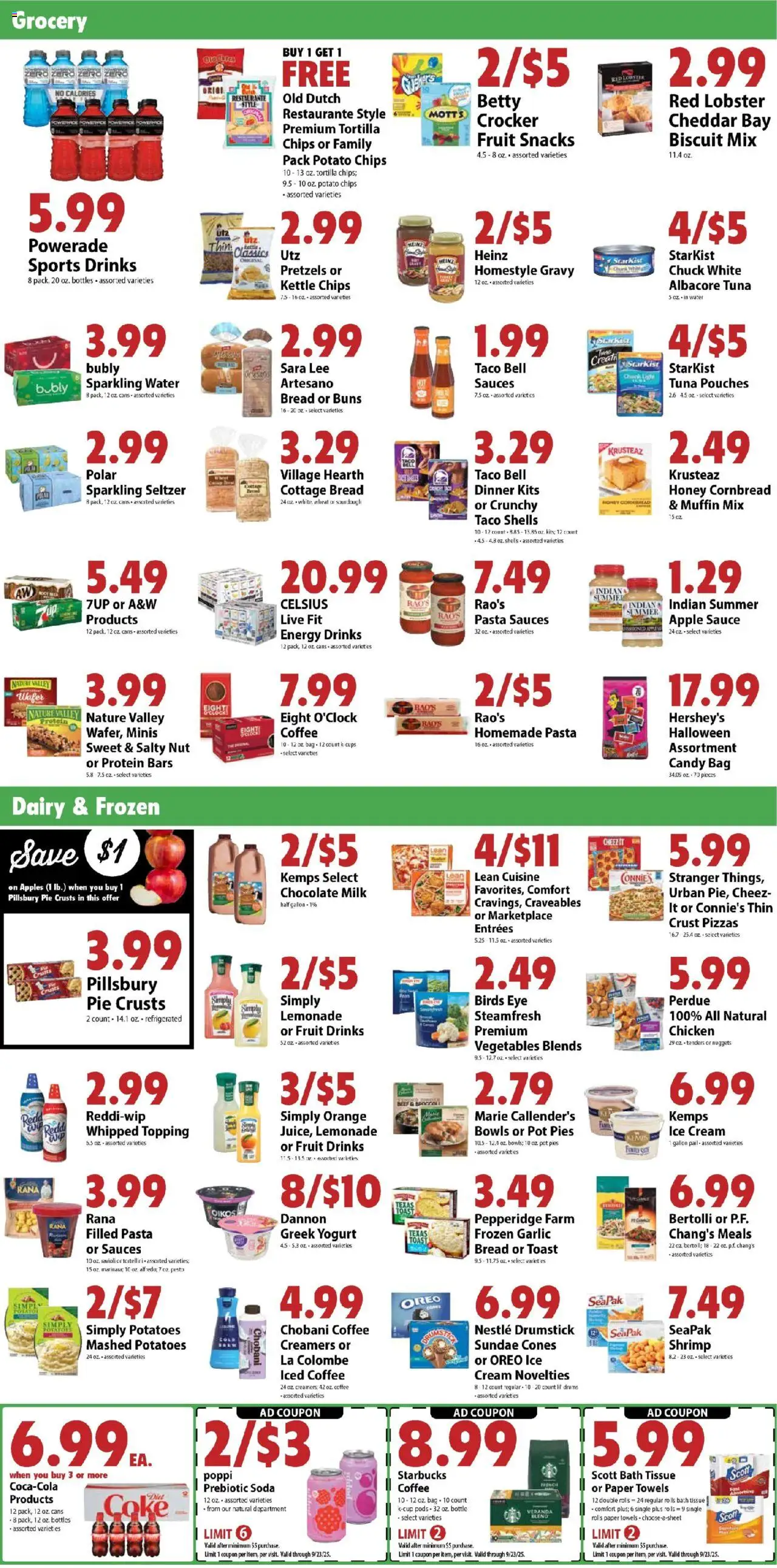 Festival Foods Weekly Ad - valid from 17.09.2025 | Page: 4 | Products: Chocolate, Water, Sauce, Muffin