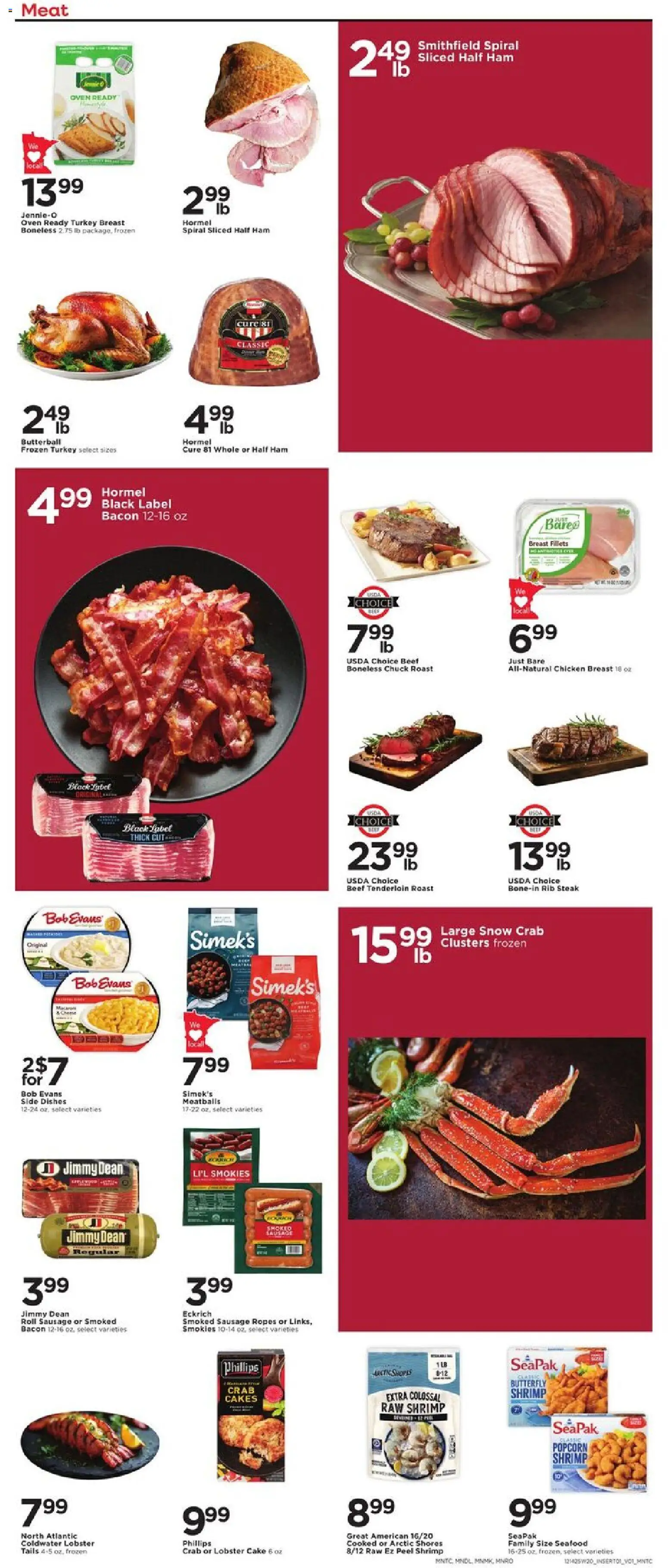 Cub Foods Weekly Ad - valid from 14.12.2025 | Page: 3 | Products: Ham, Seafood, Sausage, Oven