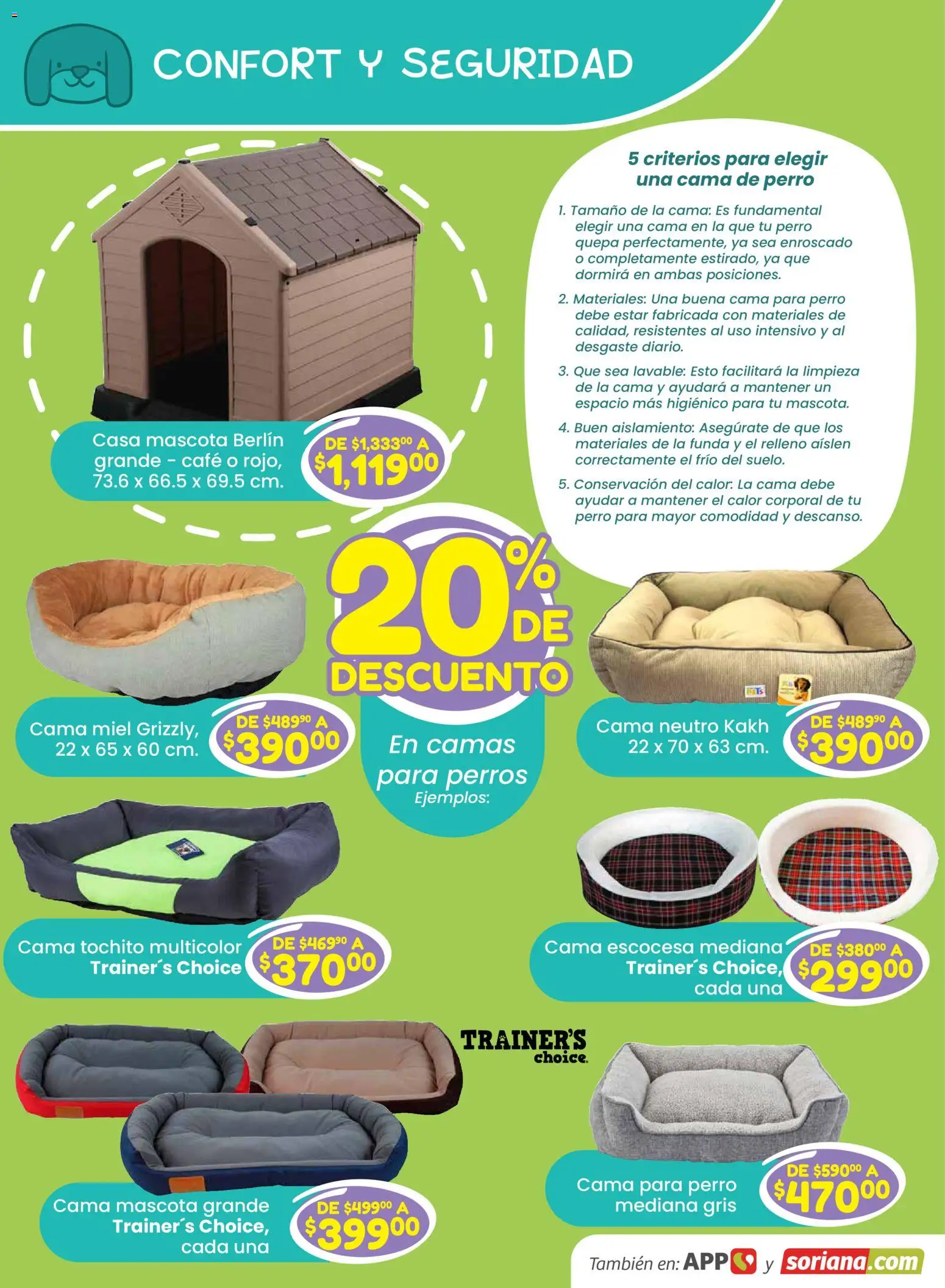 Nuevas ofertas de Soriana válidas en toda la República Mexicana desde el 29.01.2026. ¡Encuentra las mejores ofertas en Soriana - Especial Mascotas Súper Nacional! | Página: 12 | Productos: Café, Funda, Cama