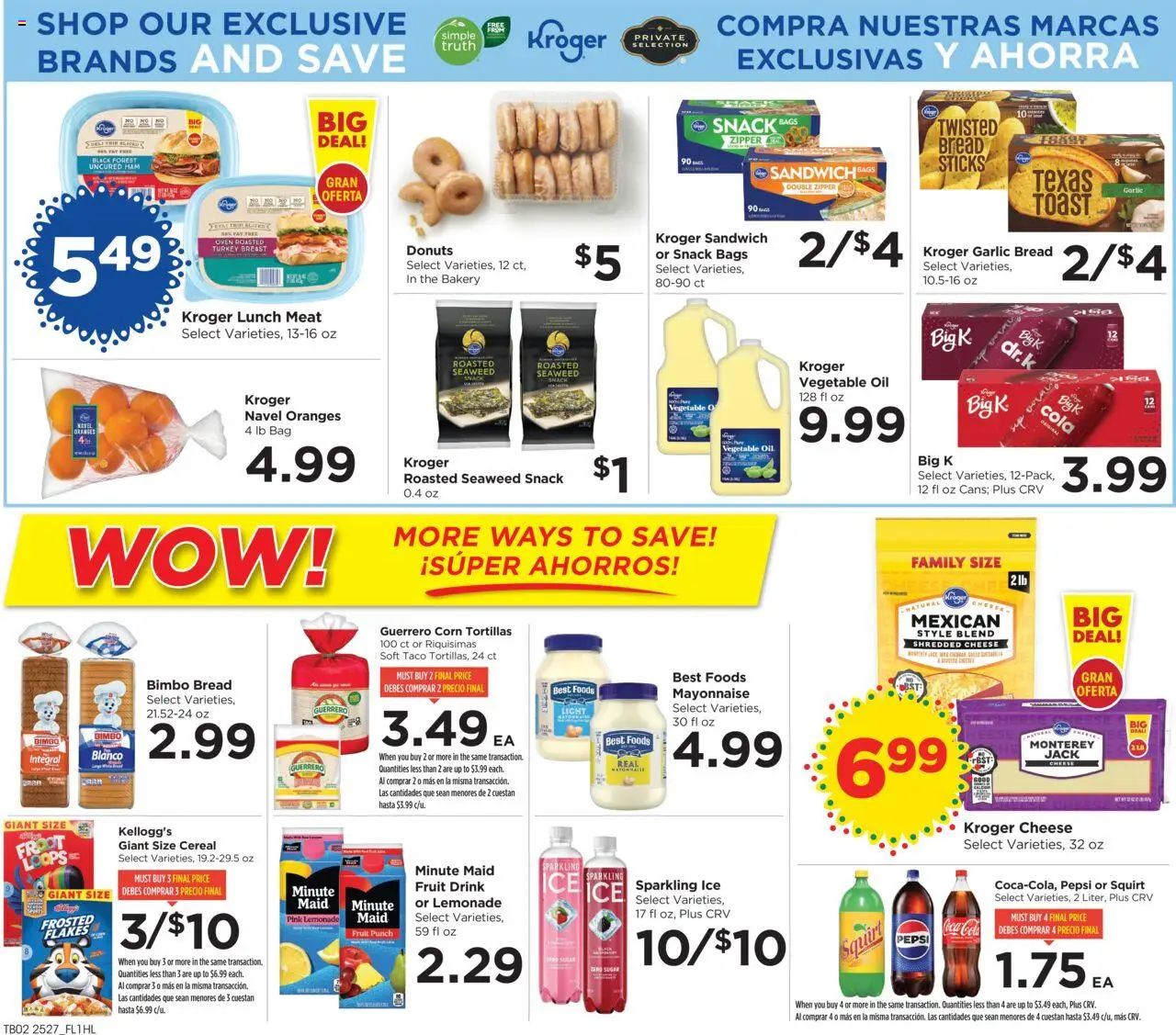 Food 4 Less Weekly Ad - valid from 06.08.2025 | Page: 3 | Products: Oil, Bread, Ham, Oranges