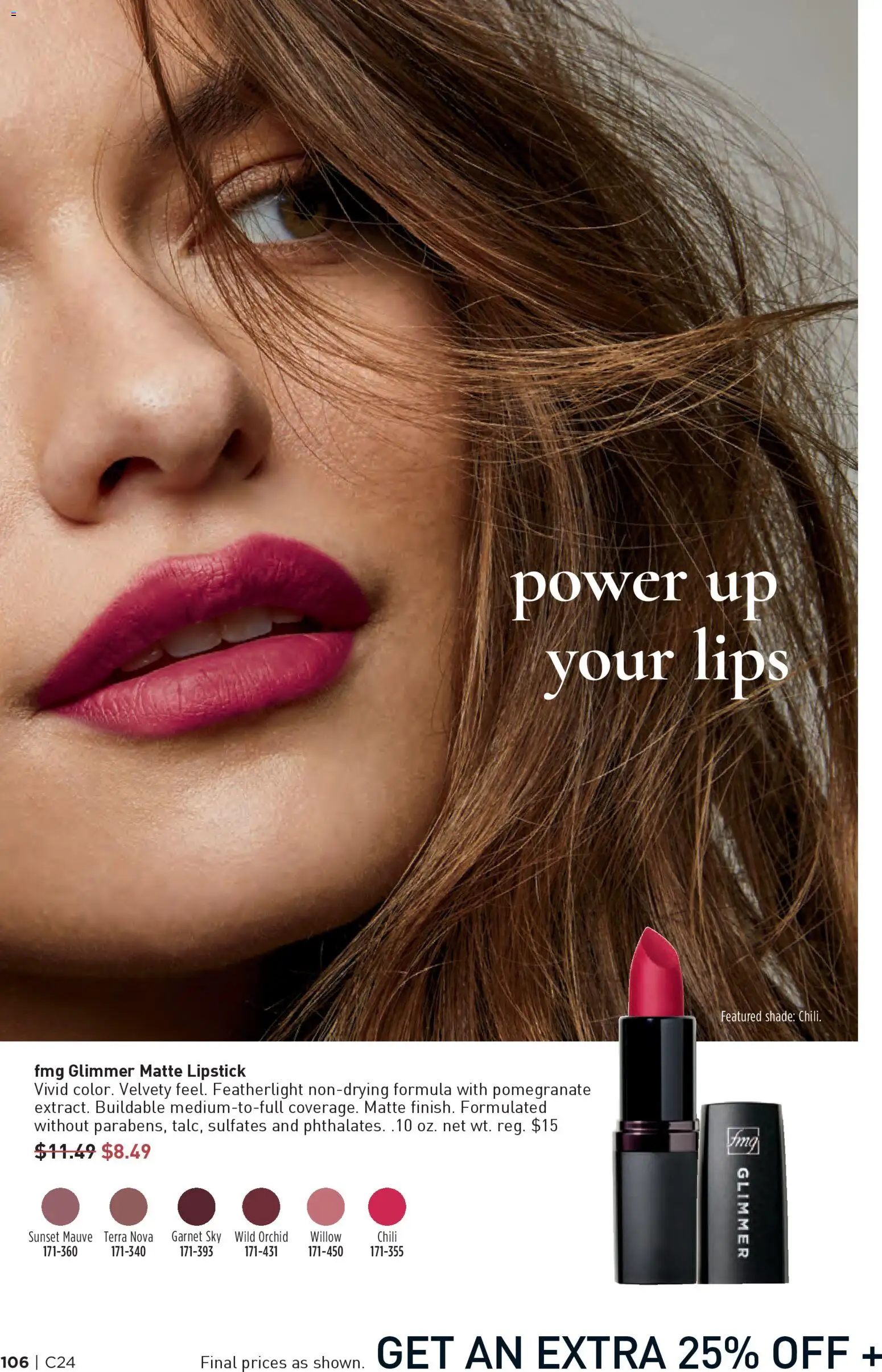 Avon Brochure - valid from 19.11.2025 | Page: 106 | Products: Lipstick