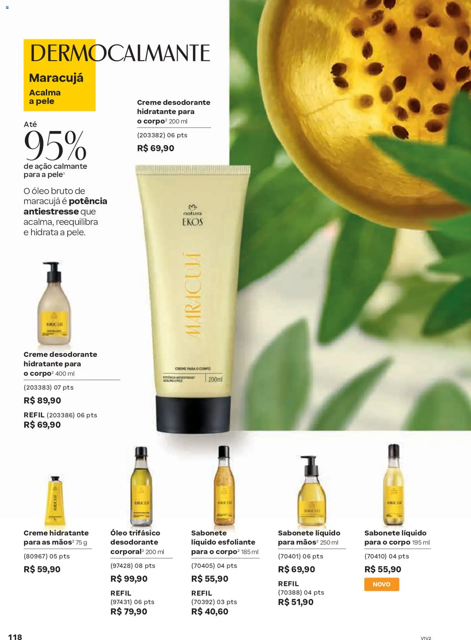 Natura Folheto - válido de 19.02.2026 | Página: 118 | Produtos: Maracujá, Desodorante, Óleo, Sabonete