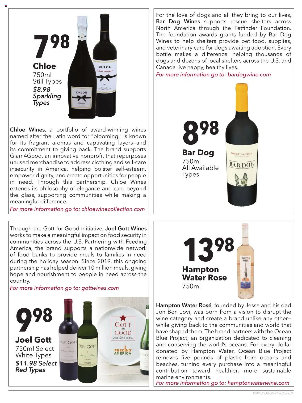 Cash Wise Drink Up, Give Back - valid from 01.10.2025 | Page: 7 | Products: Foundation, Wine, Water
