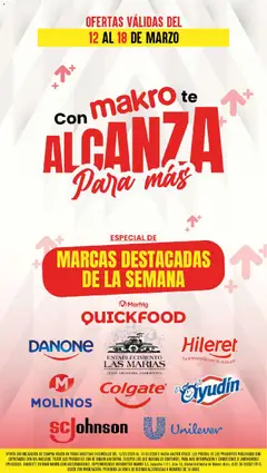 Vista previa Makro ofertas - ALCANZO válido desde el 12.03.2026