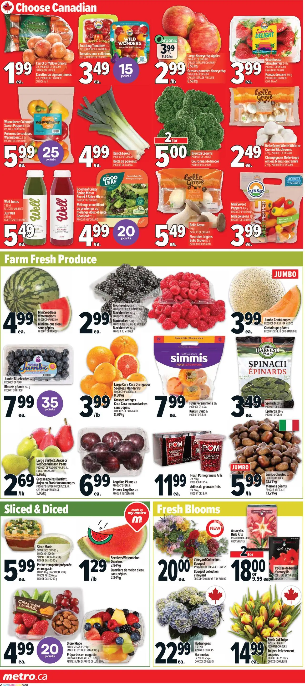 Metro flyer valid from 16.10.2025 | Page: 6 | Products: Strawberries, Salad, Apples, Oranges
