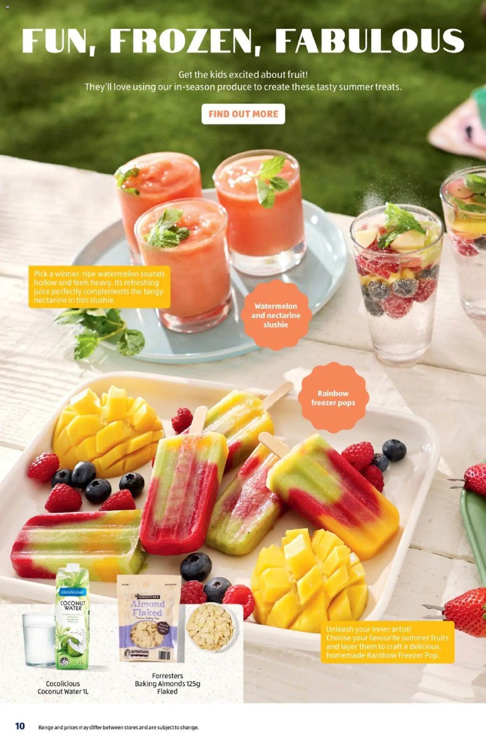 Aldi catalogue - valid from 02.12.2025 | Page: 10 | Products: Water, Fruits, Watermelon, Freezer