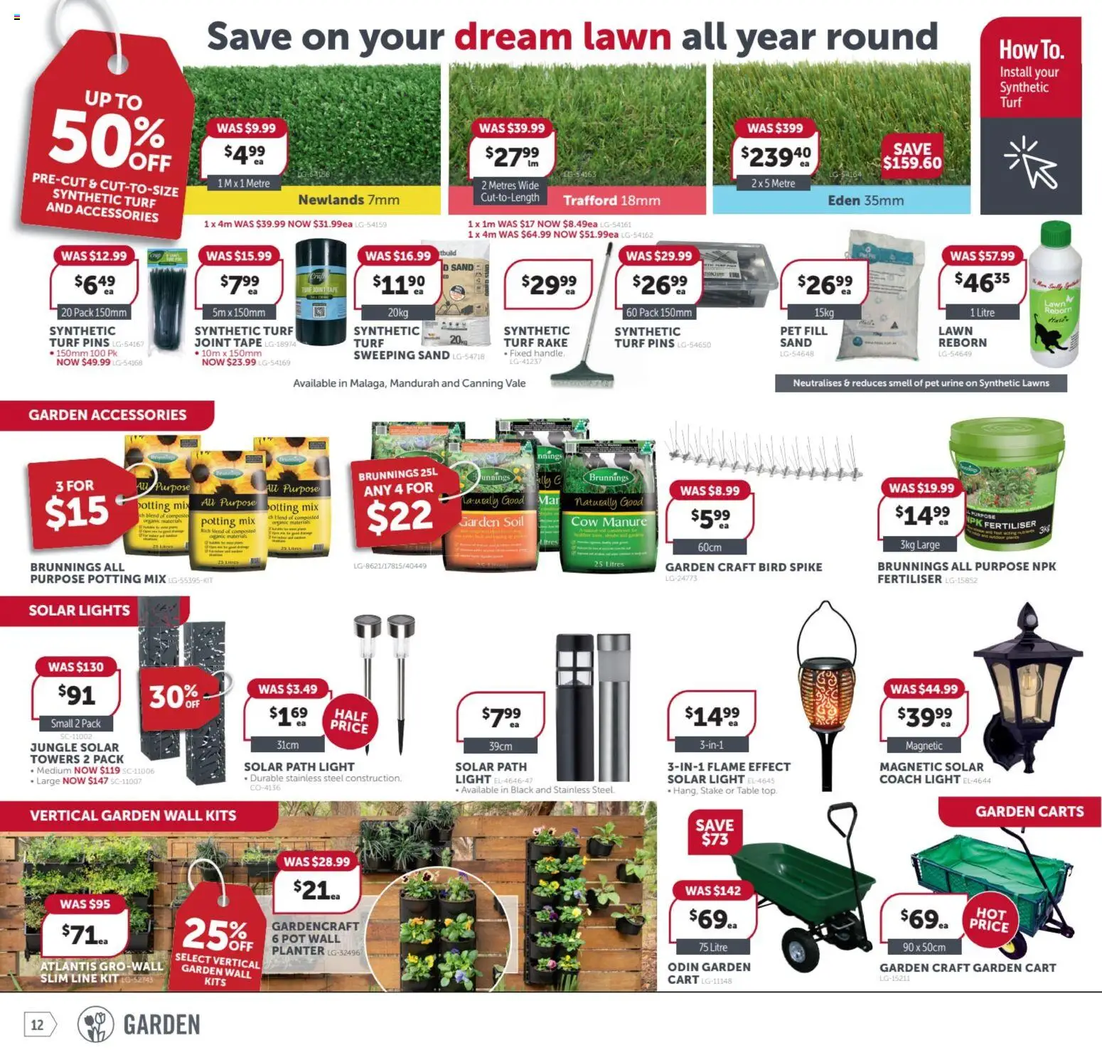 Stratco catalogue - valid from 17.04.2026 | Page: 12 | Products: Light, Pot, Rake, Soil