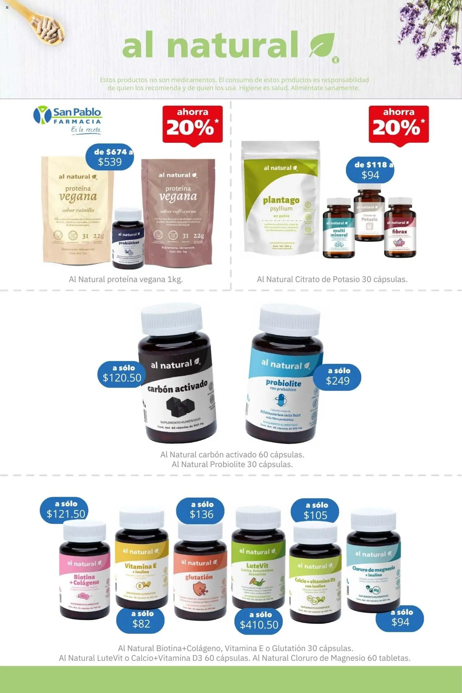 Nuevas ofertas de Farmacia San Pablo válidas en toda la República Mexicana desde el 11.01.2026. ¡Encuentra las mejores ofertas en Farmacia San Pablo catálogo! | Página: 9 | Productos: Café, Cacao, Polvo