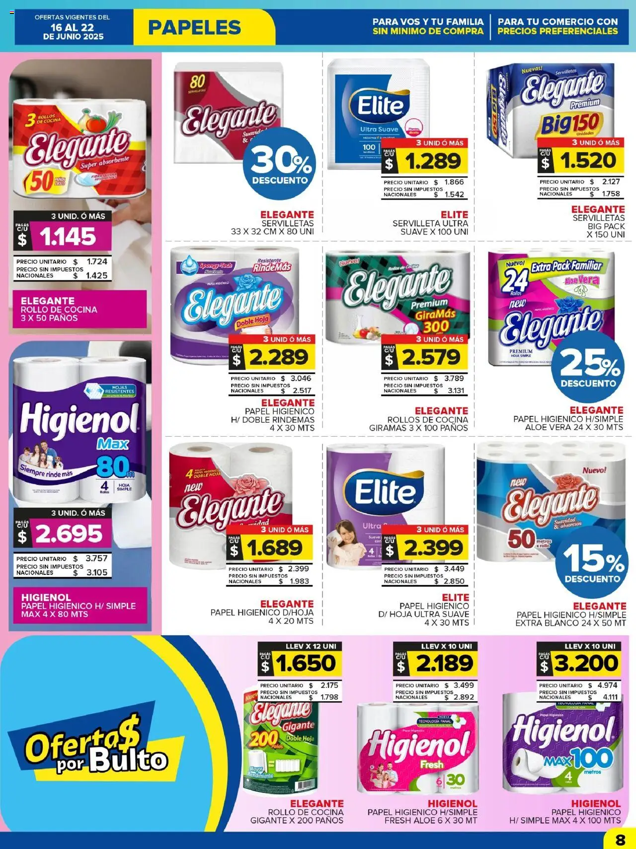 Carrefour Maxi catálogo │ válido desde el 16.06.2025 | Página: 8 | Productos: Papel higiénico, Cocina, Servilletas, Huevo