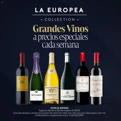 Vista previa de La Europea catálogo Grandes Vinos, nuevo folleto de la tienda, válido en México a partir del 20.10.2025