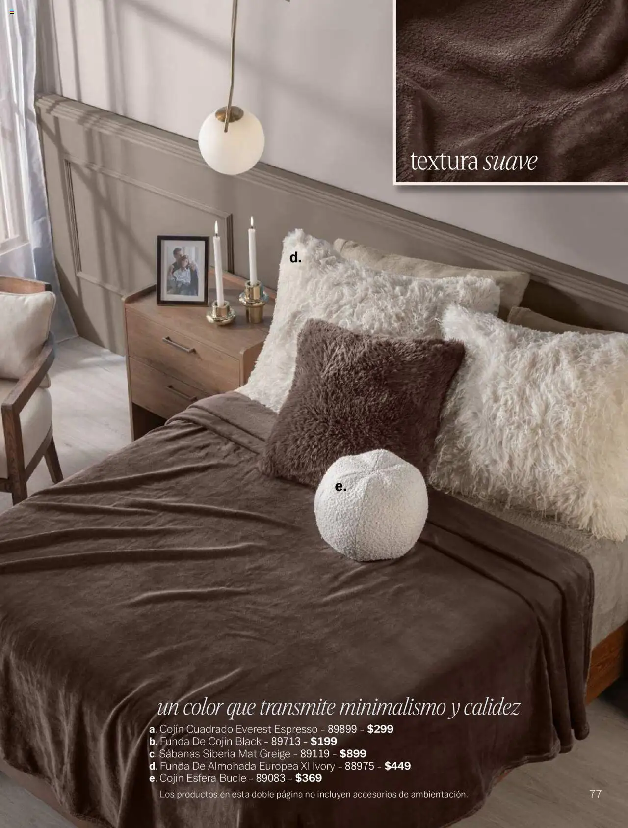 Nuevas ofertas de Vianney válidas en toda la República Mexicana desde el 15.08.2025. ¡Encuentra las mejores ofertas en Vianney - Catálogo Invierno! | Página: 79 | Productos: Funda, Funda de almohada, Almohada, Sabanas