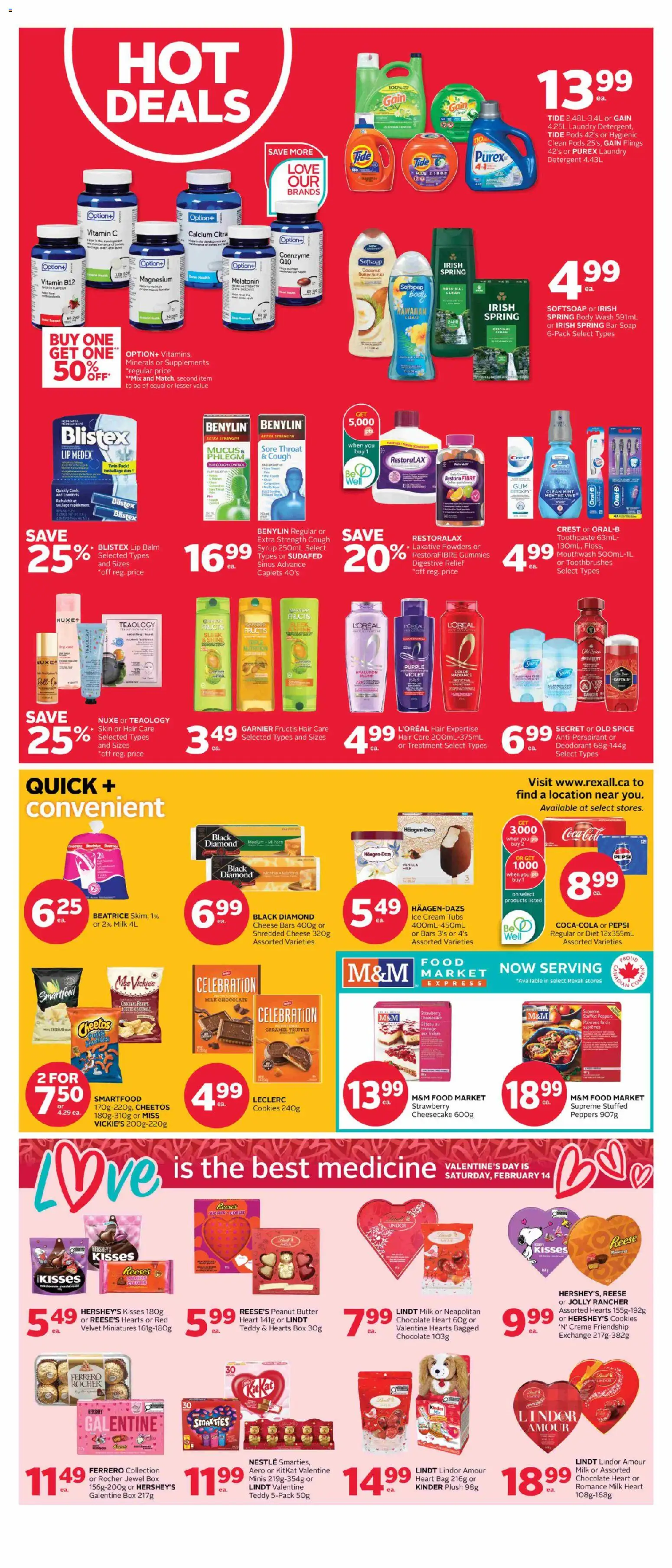 Rexall flyer valid from 23.01.2026 | Page: 2 | Products: Soap, Mouthwash, Couch, Box