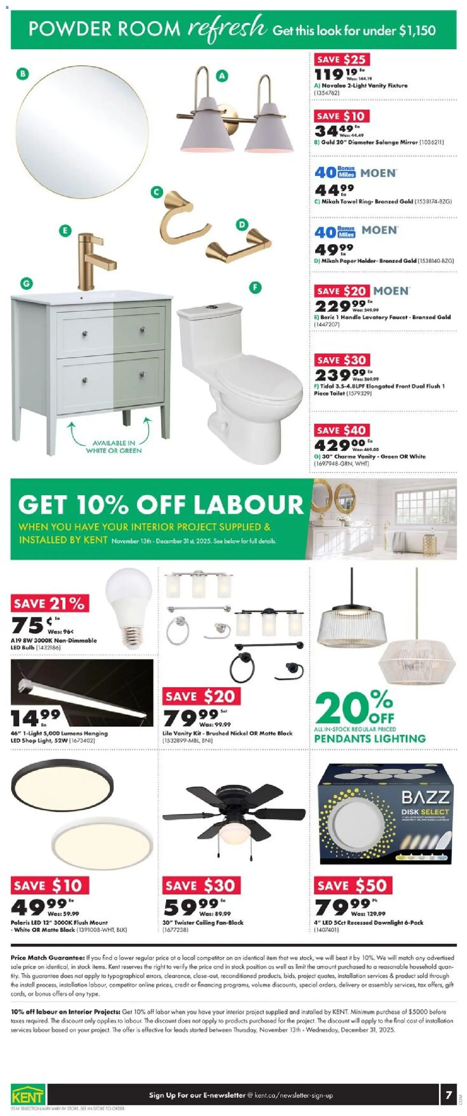 Kent flyer valid from 13.11.2025 | Page: 7 | Products: Disk, Powder, Mirror