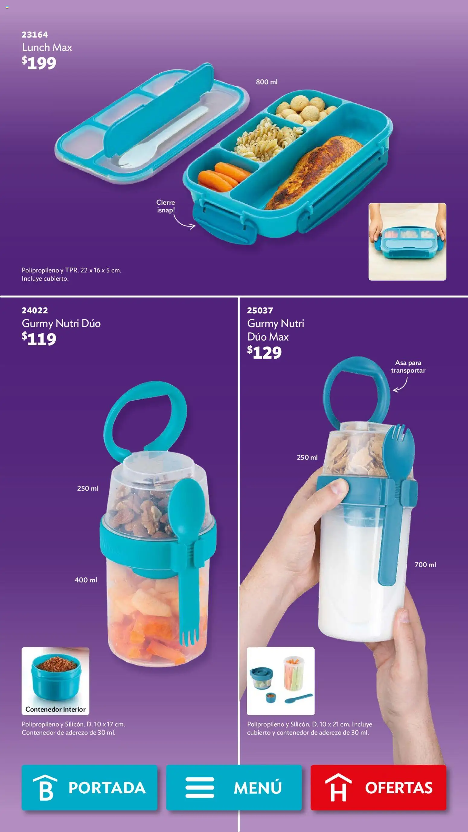 Nuevas ofertas de Betterware válidas en toda la República Mexicana desde el 05.01.2026. ¡Encuentra las mejores ofertas en Betterware campaña 1 2026! | Página: 58 | Productos: Aderezo, Contenedor