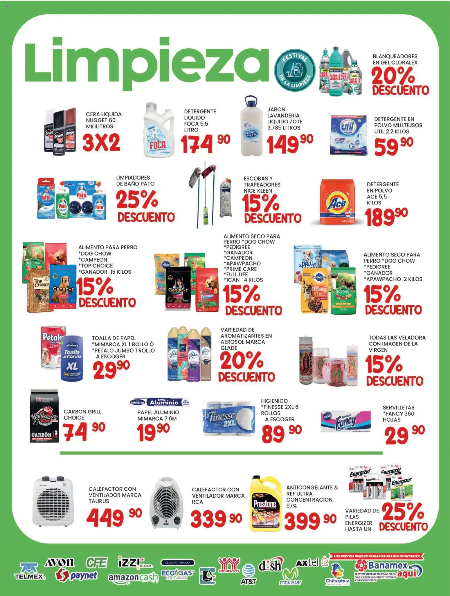 Nuevas ofertas de Alsuper válidas en toda la República Mexicana desde el 27.01.2026. ¡Encuentra las mejores ofertas en Alsuper folleto Chihuahua Estado! | Página: 5 | Productos: Detergente, Baño, Polvo, Pilas
