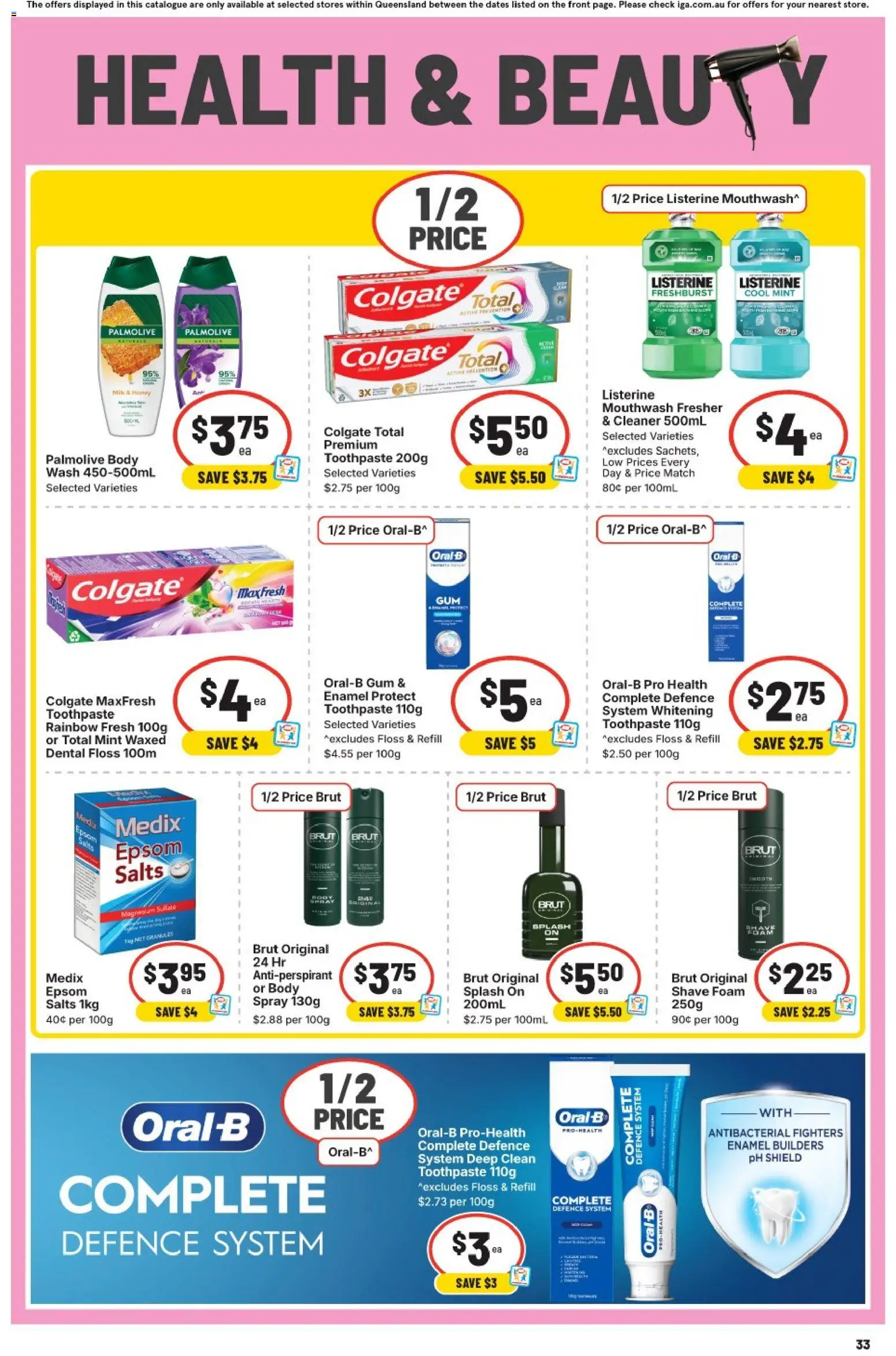 IGA catalogue - valid from 28.01.2026 | Page: 29 | Products: Cleaner, Honey, Antiperspirant, Toothpaste