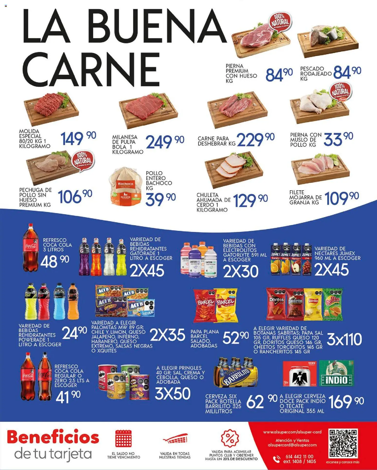 Nuevas ofertas de Alsuper válidas en toda la República Mexicana desde el 28.10.2025. ¡Encuentra las mejores ofertas en Alsuper folleto Saltillo! | Página: 7 | Productos: Pollo, Refresco, Sal, Crema