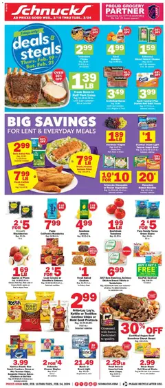 Preview of Schnucks weekly ads valid from 18.02.2026