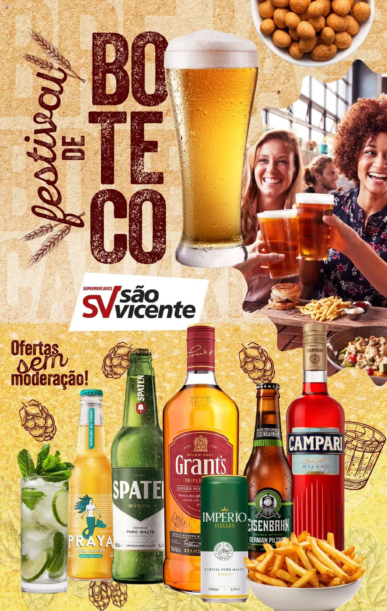 Supermercados São Vicente Folheto - válido de 17.09.2025 | Página: 1 | Produtos: Eisenbahn, Cerveja, Campari