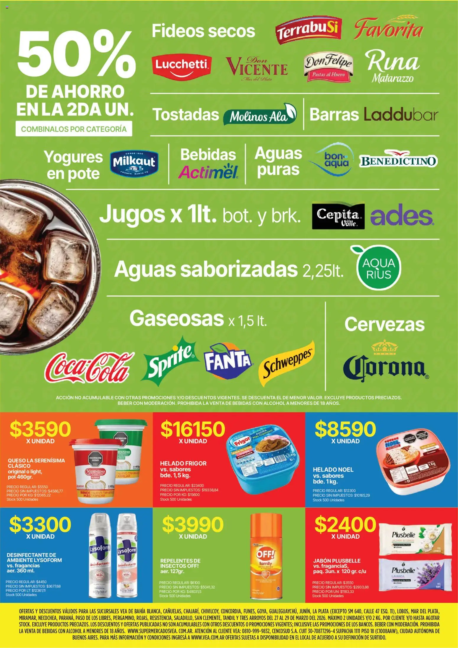 Vea - Oferta fin de semana | Nea │ válido desde el 27.03.2026 | Página: 5 | Productos: Helado, Desinfectante, Jabón, Queso
