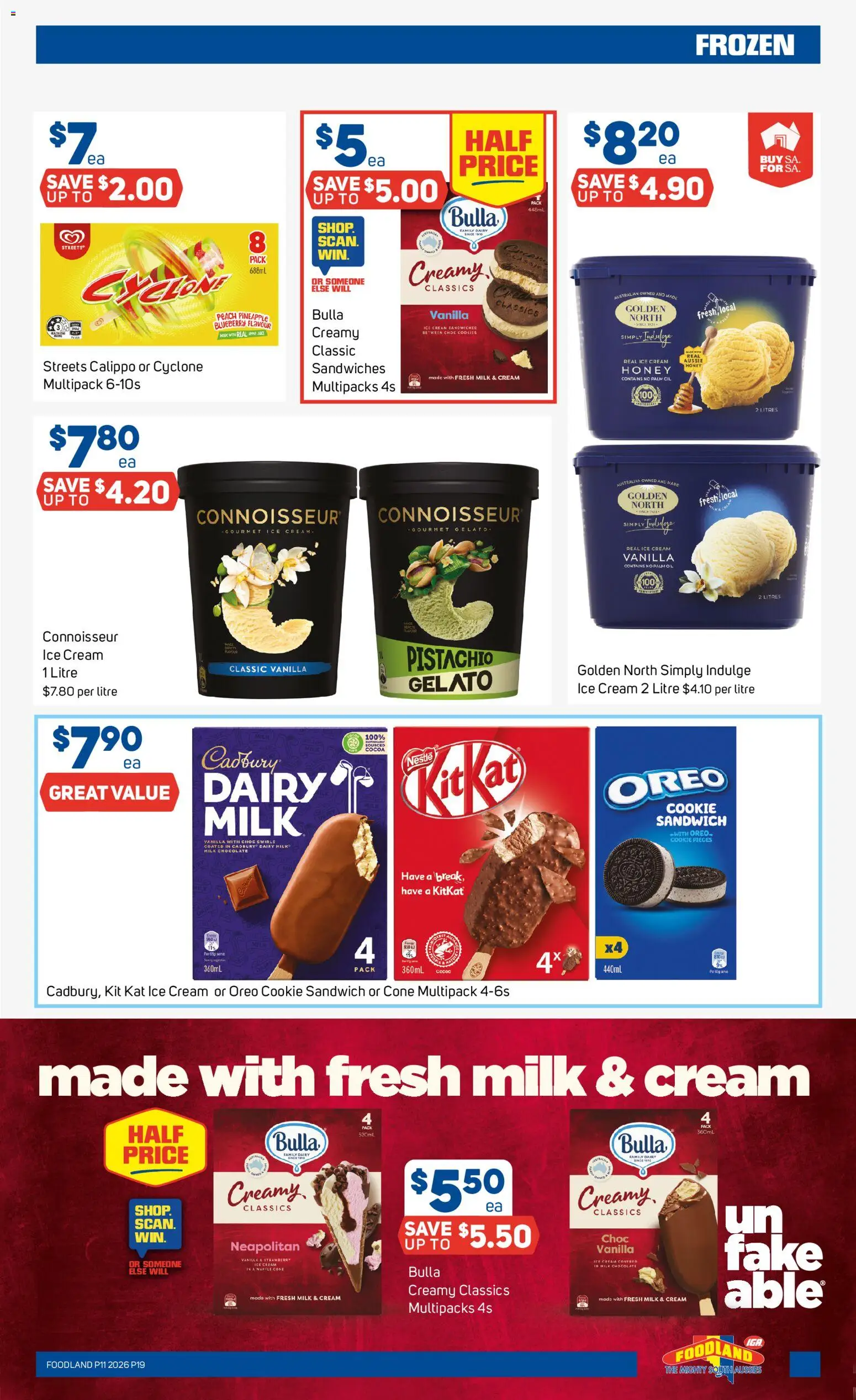 Foodland catalogue - valid from 11.03.2026 | Page: 19 | Products: Dairy, Pineapple, Cream, Ice cream