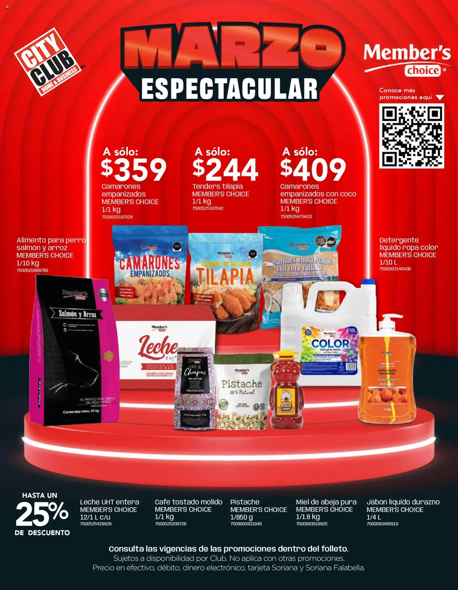 Nuevas ofertas de City Club válidas en toda la República Mexicana desde el 02.03.2026. ¡Encuentra las mejores ofertas en City Club catálogo! | Página: 1 | Productos: Durazno, Leche, Café, Jabón